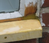 Detailed View of Resin Repair to window by P & AS Hayselden Decorators Barnsley